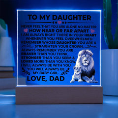 To My Daughter Braver – Acrylic Square